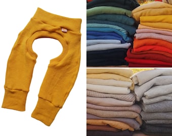 Pantalons de cowboy, chaps, vêtements sans couches pour bébés et tout-petits fabriqués à partir de laine 100 % recyclée dans la couleur de votre choix