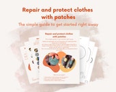 Repair and protect clothes with patches - instructions and templates as digital download in ENGLISH