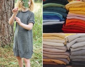 Kurzarmkleid Longshirt Unisex für Babys und Kleinkinder aus Upcycling Wolle in der Farbe deiner Wahl