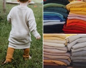 Langarmkleid Unisex für Babys und Kleinkinder aus Upcycling Wolle oder Kaschmir in der Farbe deiner Wahl