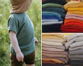T-Shirt Unisex für Babys und Kinder aus leichter Upcycling Wolle in der Farbe deiner Wahl