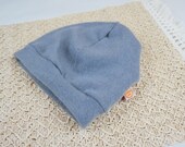 Mütze Beanie für Kleinkinder KU 52-55 aus Upcycling Kaschmir in Grau