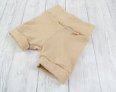 Wolle-Seide Kurze Hose Shorts für Babys Upcycling aus Pullover Größe 62/68