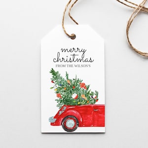 EDITABLE, Christmas Tag, Modern Christmas, Holiday Gift Tag, Holiday Favor Tags, Instant Download, Printable Merry Christmas Tag, Christmas