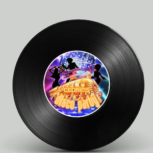 Editable, Vinyl Record Label, DISCO party, Vinyl, Soul Train, Disco Ball, Printable, RETRO, 60'S, 70'S, Let's Groove, Disco Dance, Dance