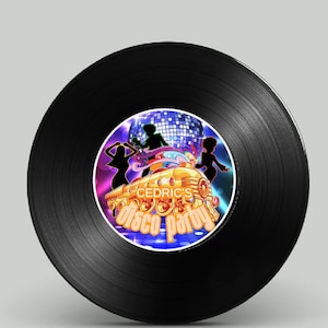 Edytowalny, Wytwórnia płyt winylowych, Impreza DISCO, Płyta winylowa, Soul Train, Kula dyskotekowa, Do druku, RETRO, Lata 60., Lata 70., Let's Groove, Taniec dyskotekowy, Taniec