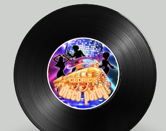 Editable, Vinyl Record Label, DISCO party, Vinyl, Soul Train, Disco Ball, Printable, RETRO, 60'S, 70'S, Let's Groove, Disco Dance, Dance