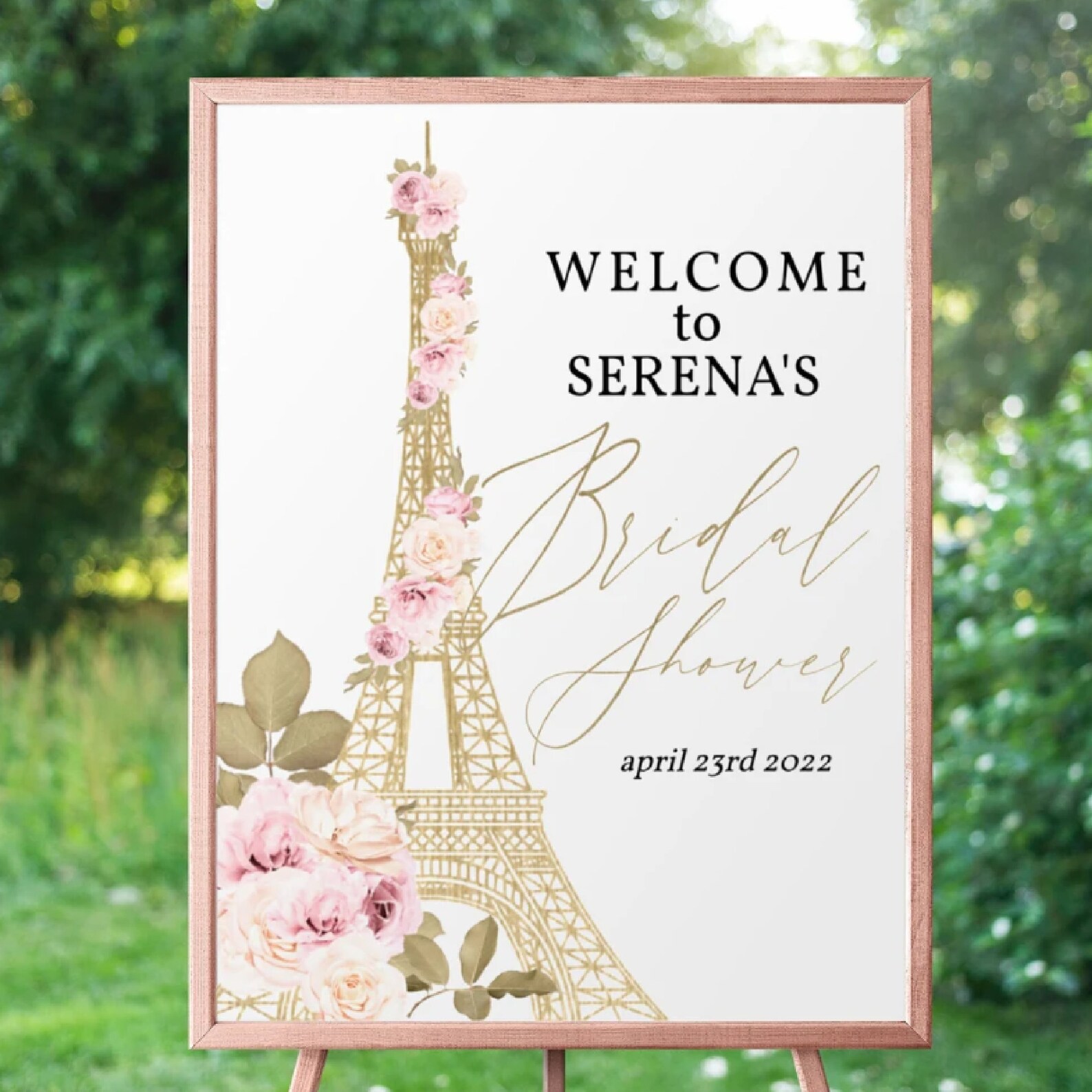 EDITABLE Paris Bridal Shower French Theme Bridal Shower Etsy