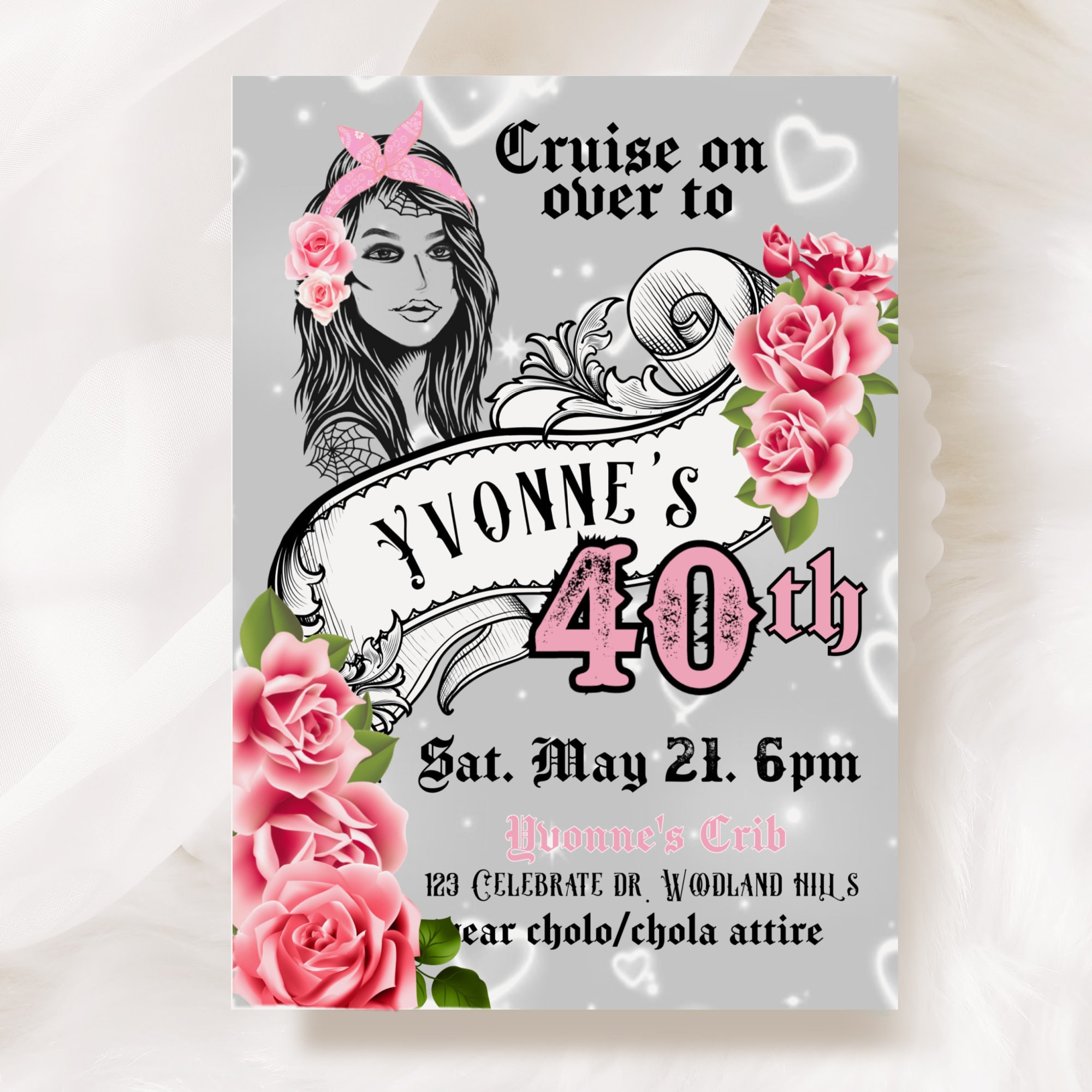 Chola Theme Birthday Chola Party Editable Cholo Girl Any - Etsy