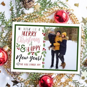 MODIFIABLE, carte de Noël, carte photo de Noël, carte de vœux, joyeux Noël, joyeuses fêtes, Noël, retoucher et imprimer, téléchargement, nouvel an