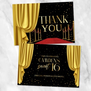 VIP, Red Carpet Birthday, Hollywood Birthday, Sweet 16, ANY AGE, Editable, Quinceanera, Prom, Graduation Party, Any Event, Digital Download image 7