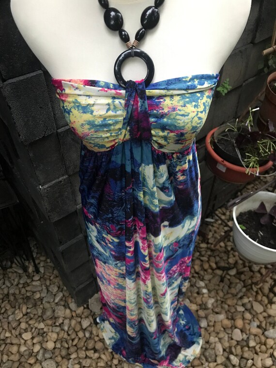Sexy Painting Long Dress