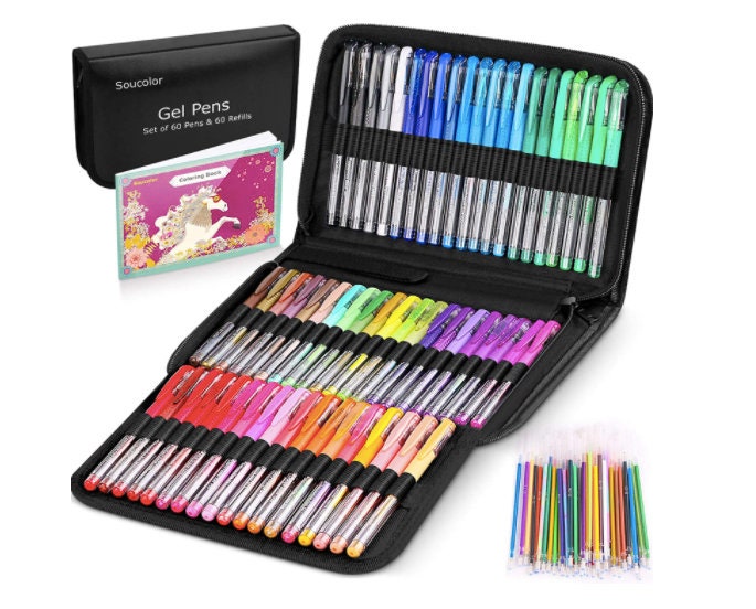 Artist set Gel pens 122 colors Refills Etsy