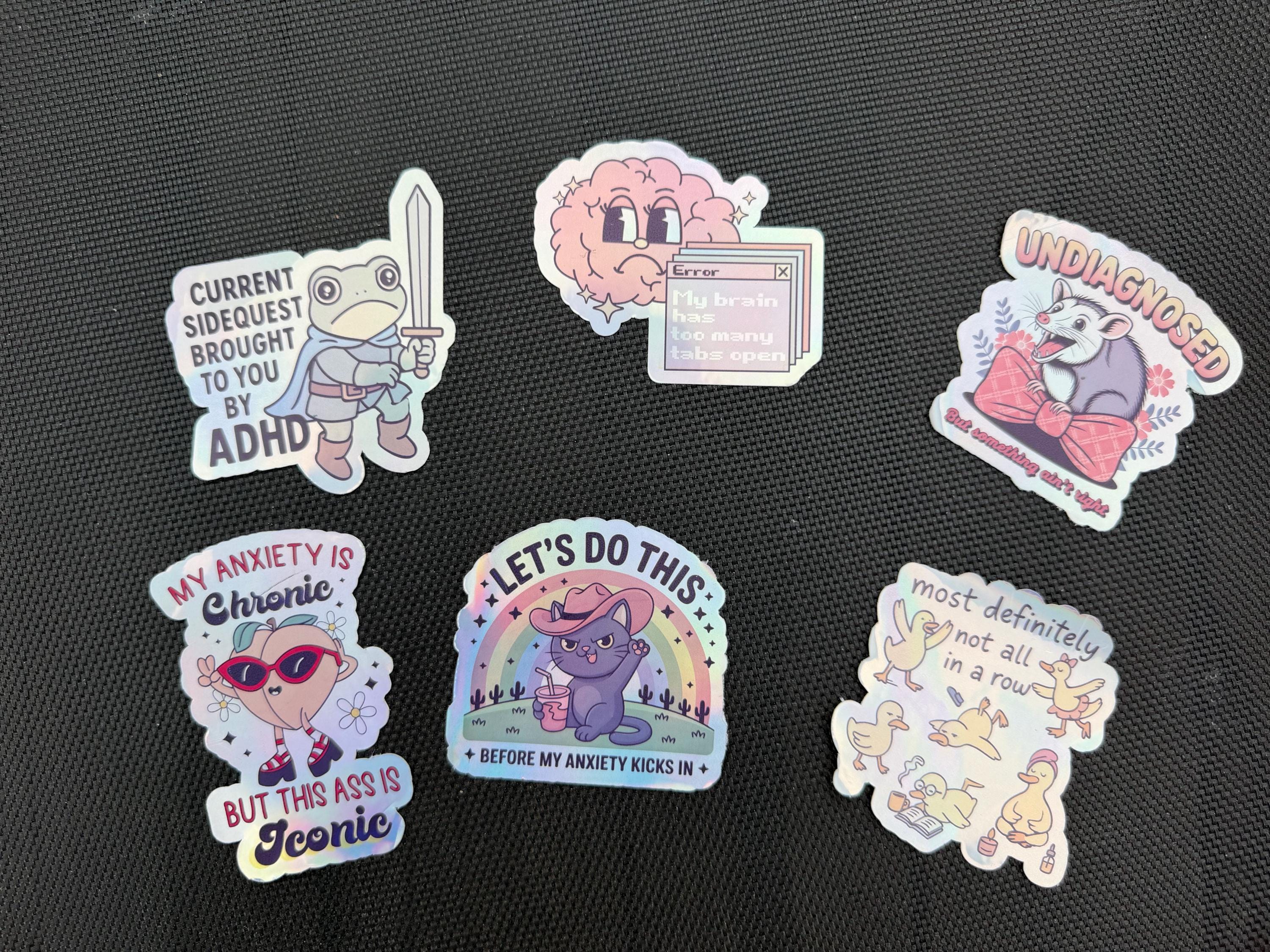 Funny Mental Health | Mystery Sticker Pack 5-60 Pieces - Etsy
