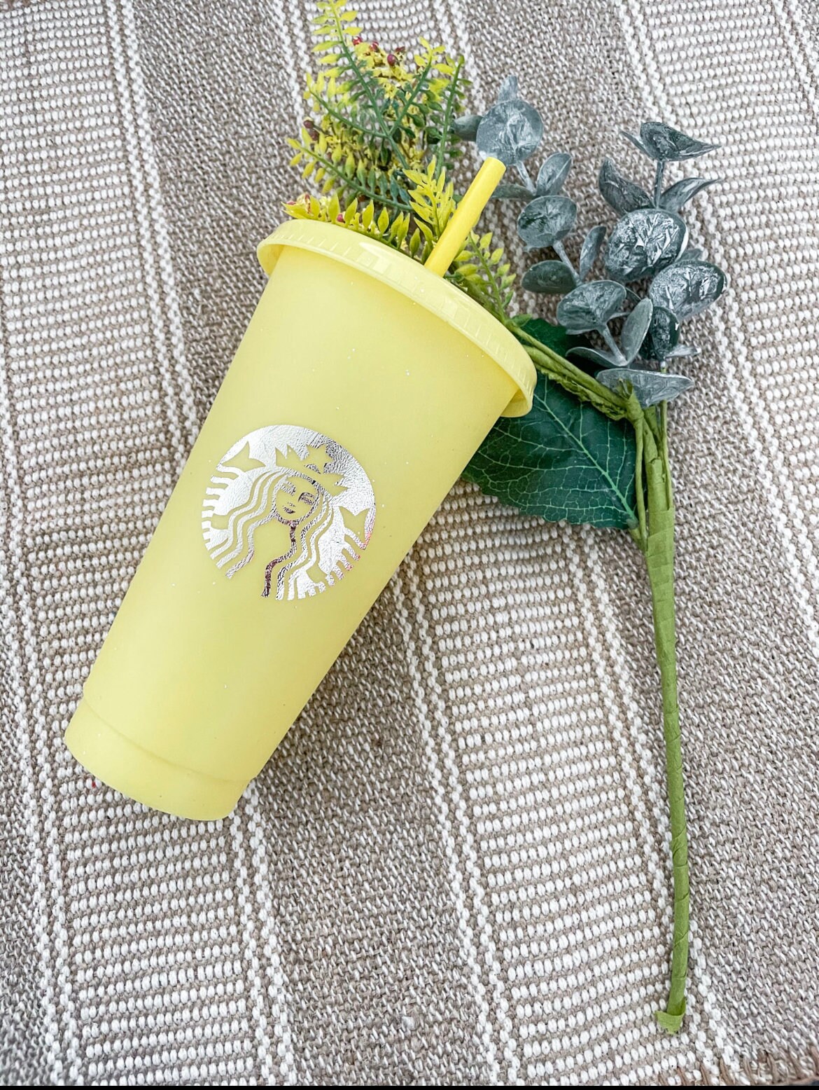 Starbucks INSPIRED cup Reusable Cold Cup With Straw Tumbler Etsy