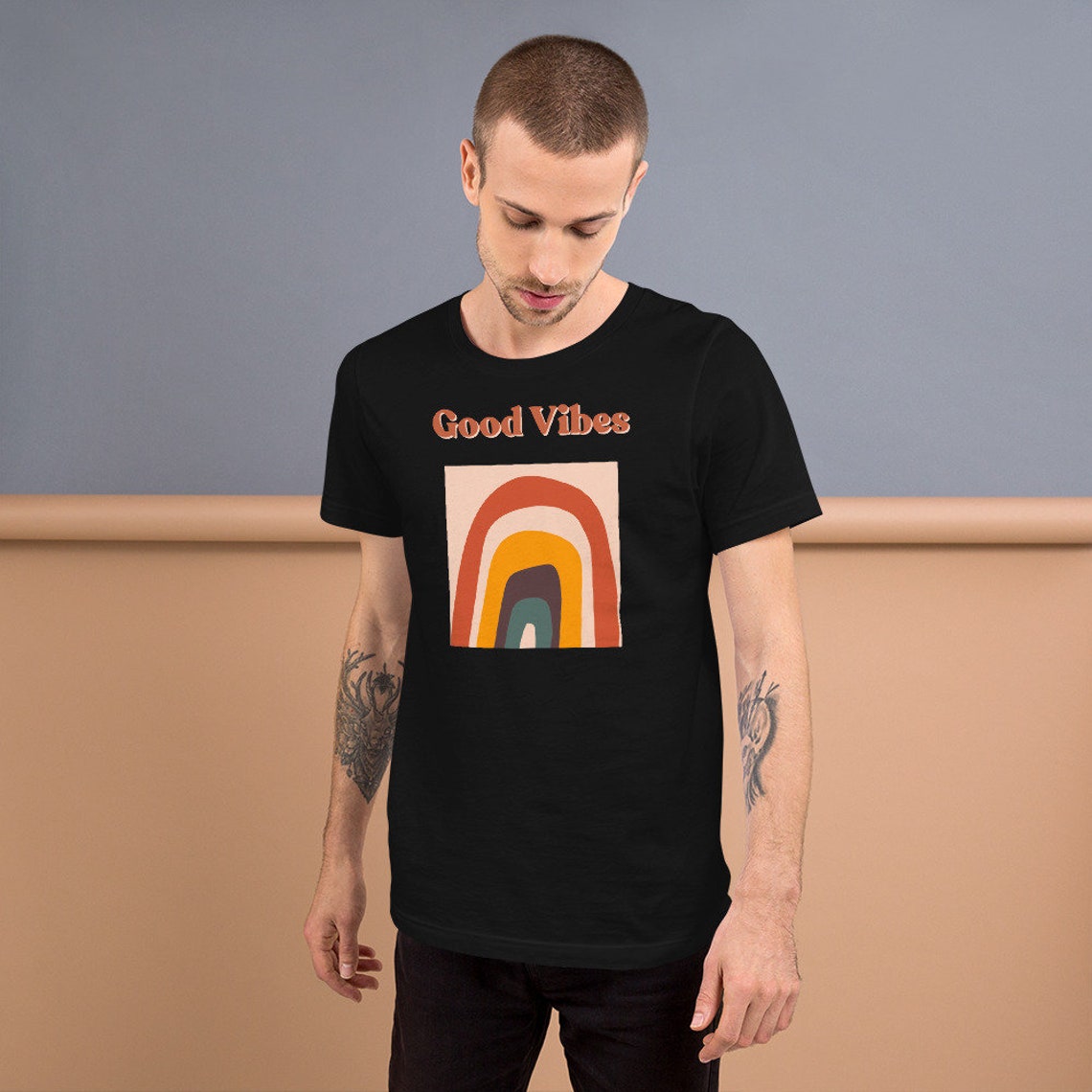 Teeshirt Good Vibes Tshirt positivité Teeshirt Etsy