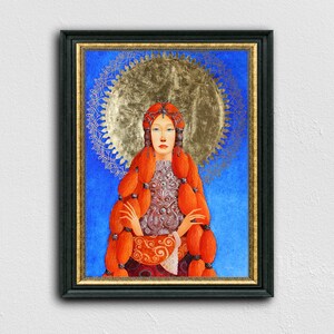 Giclee. „Medium” - Irma Kusiani. 50 x 69 cm/19,5"x27". Wydruk na płótnie. Dekoracja ścienna. Sztuka. Edycja limitowana. Podpisane przez artystę.