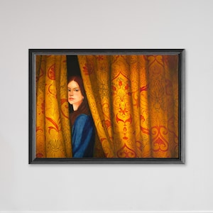 Wydruk giclée - Wydruk artystyczny - Noc Bożego Narodzenia autorstwa Irmy Kusiani. Limitowana edycja podpisanej sztuki ściennej.