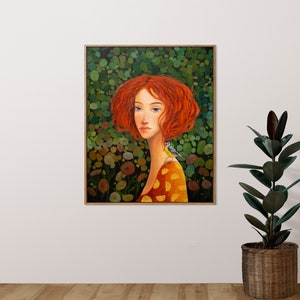 Giclée Print - wydruk na płótnie. „Somewhere” autorstwa Irmy Kusiani. 50 x 59 cm. Limitowana edycja podpisanego wydruku artystycznego.
