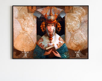 Signed Giclée Print: "Knowledge" by Merab Gagiladze (80x59cm)