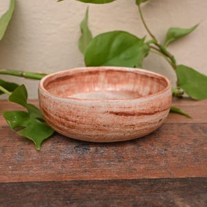 Marble - 4 1/8" Handmade Round Mame Small Mini Bonsai Pot