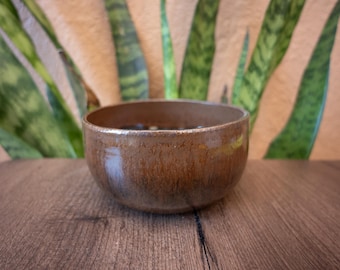 Vaso piccolo mini per bonsai Mame rotondo da 4 pollici, fatto a mano