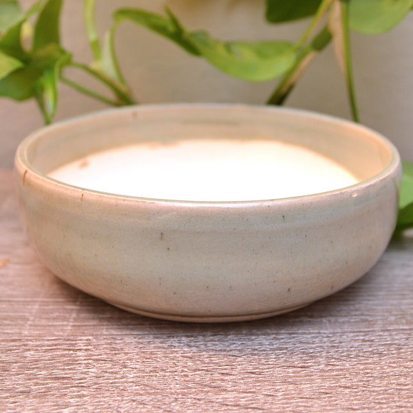 Iridescent - 5 5/8" Handmade Round Mame Small Mini Bonsai Pot