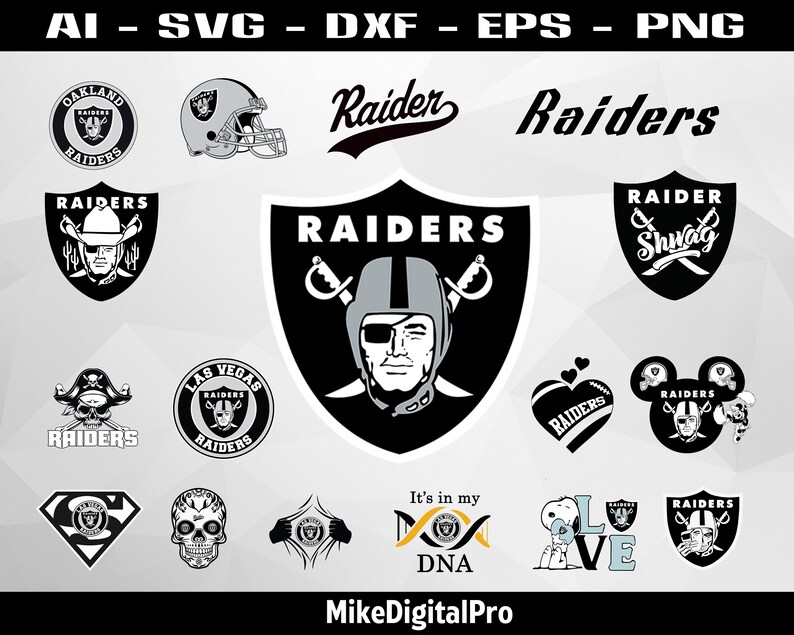 NFL Football Las Vegas Raiders Logo Svg NFL Las Vegas Raiders | Etsy