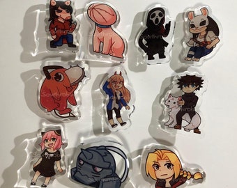 Dead by Daylight Killer Slasher and Anime Mini Pins