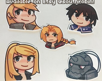 Fullmetal Alchemist Brotherhood Stickers