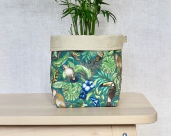 Jungle Plant Pot Cover, Jungle Planter, Plant Gifts for Her, Birthday Gift for Plant Lovers, Indoor Plant Pot Holder, Housewarming Gift for