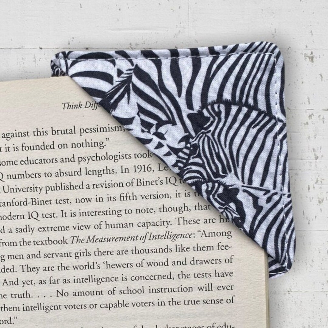 Zebra Bookmark, Zebra Gifts for Reader, Bookish Gifts for Women ...