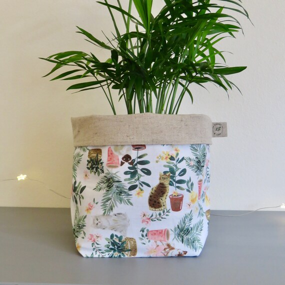 Cat Plant Pot Cover Cat Planter Cat Gifts for Cat Lover Etsy