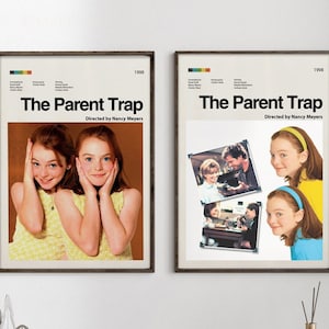 Custom Parent Trap 1998 Family Film Poster, Annie James, Hallie Parker, Minimalist Poster Retro Vintage Art Print Nice Gifts Decor Unframed