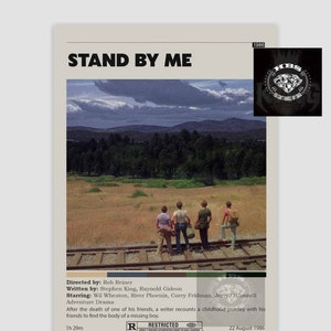 Stand By Me 80s Film Multiple Style Poster, Gordie, Chris, Teddy, Vern, Vintage Art Print Poster, Gifts for adult, teen, Kid, Decor Unframed