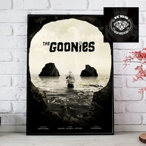 The Goonies 80s Poster, The Goonies Skull Retro Poster, The Goonies 1985 Adventure Comedy Film Vintage Art Print Poster, Decor Unframed