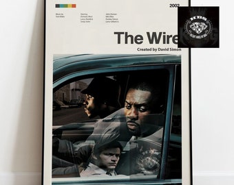 The Wire Crime Drama Tv Series Multiple Style Poster, James McNulty, The Wire Movie Vintage Art Print Poster Unique Gift Decor Unframed