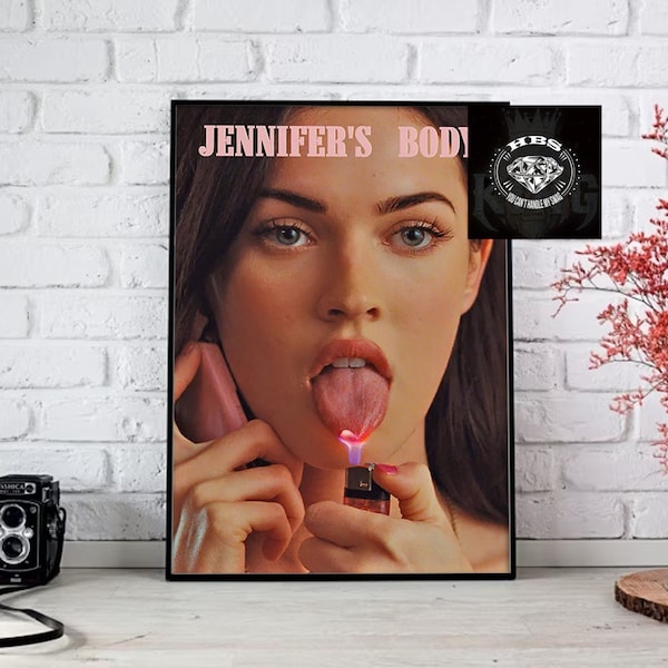 Jennifer's Body Horror Film Poster, Jennifer's Body Minimalist Vintage Poster, Jennifer Check Thrillers Poster Halloween Gift Decor Unframed