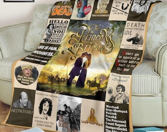 The Princess Bride 80s Movie Fleece Blanket, Princess Bride Retro Vintage Art Fleece, My Name's Inigo, Valentine Gifts, Christmas Gifts
