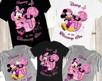 Minnie Maus Geburtstag Shirt, Minnie Maus Familie Shirts Passender Disney Geburtstag, Geburtstagsparty