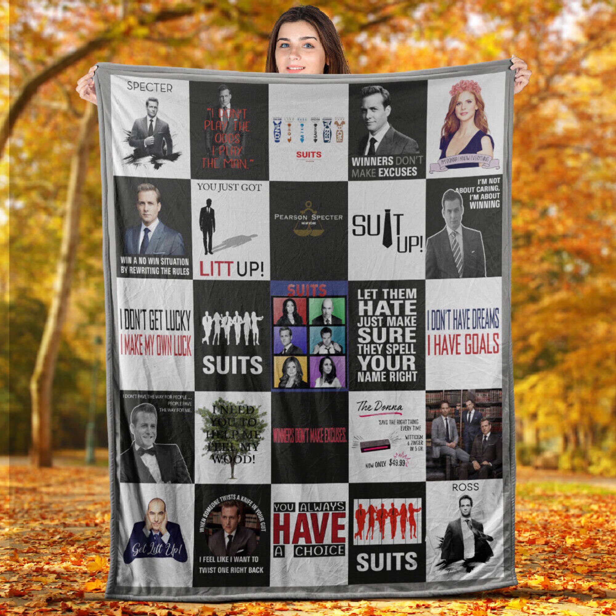 Suits Fleece Blanket, Suits TV Series Blanket, Suit Up, You Always Have