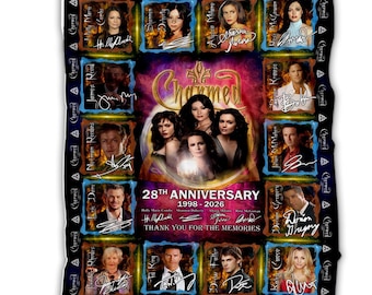 Charmed Movie Fleece Blanket, Charmed TV Series Anniversary Three Witch Sisters Blanket, Prue Halliwell, Piper Halliwell, Phoebe Halliwell