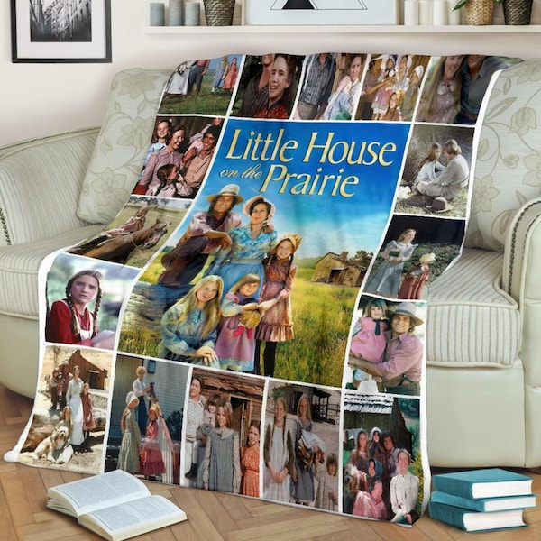 Little House on Prairie Fleece, Retro 70s TV Series Blanket, Little House Vintage Blanket, Family Blanket, Birthday Gifts, Christmas Gifts