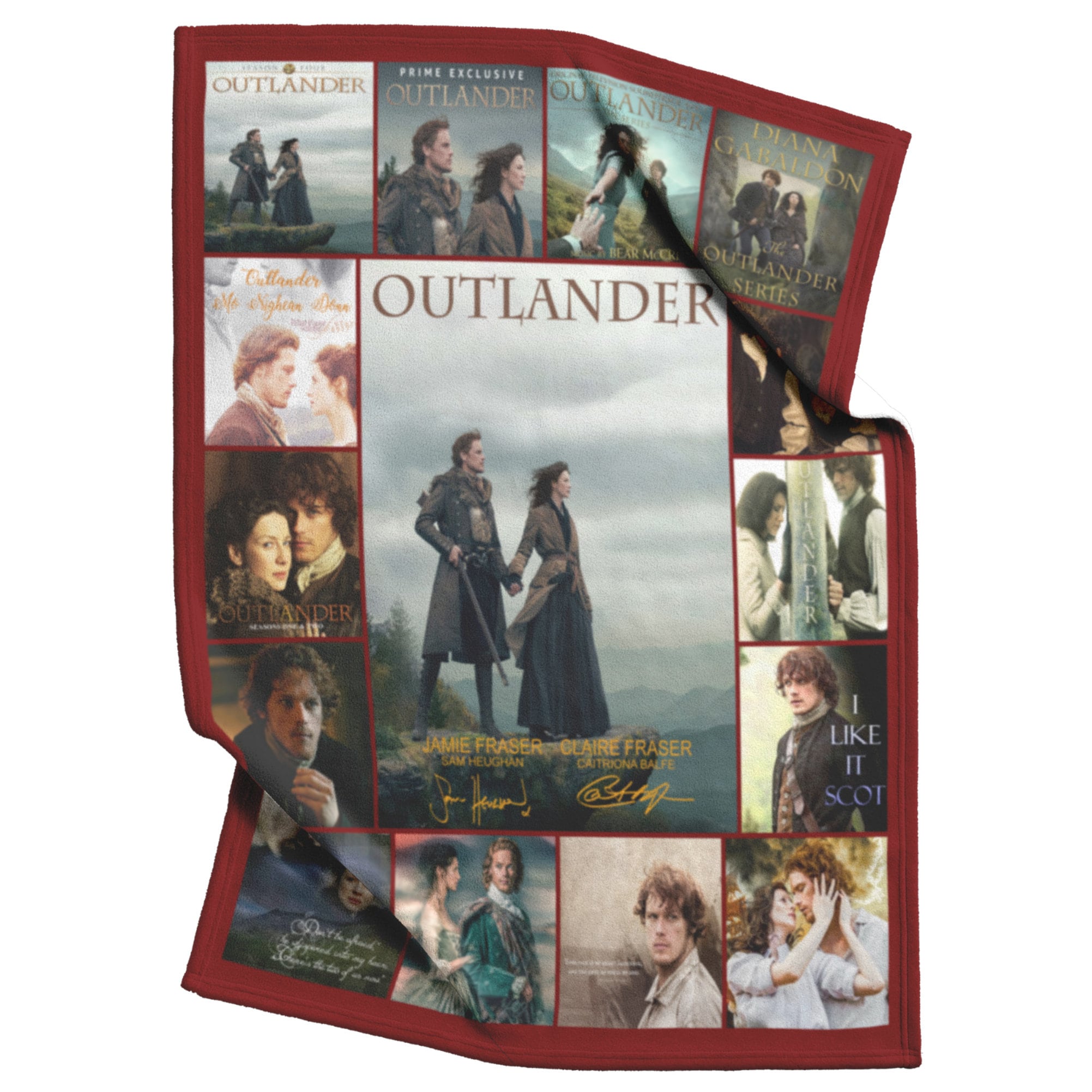 Discover Outlander TV Series Blanket, Jamie Fraser Claire Fraser Fleece Blanket
