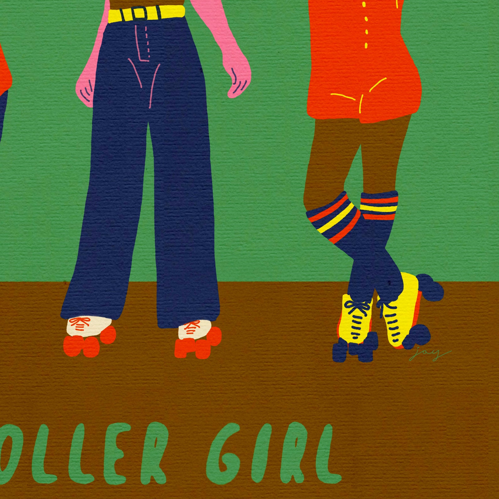 Roller girl poster vintage girl poster retro girl poster | Etsy