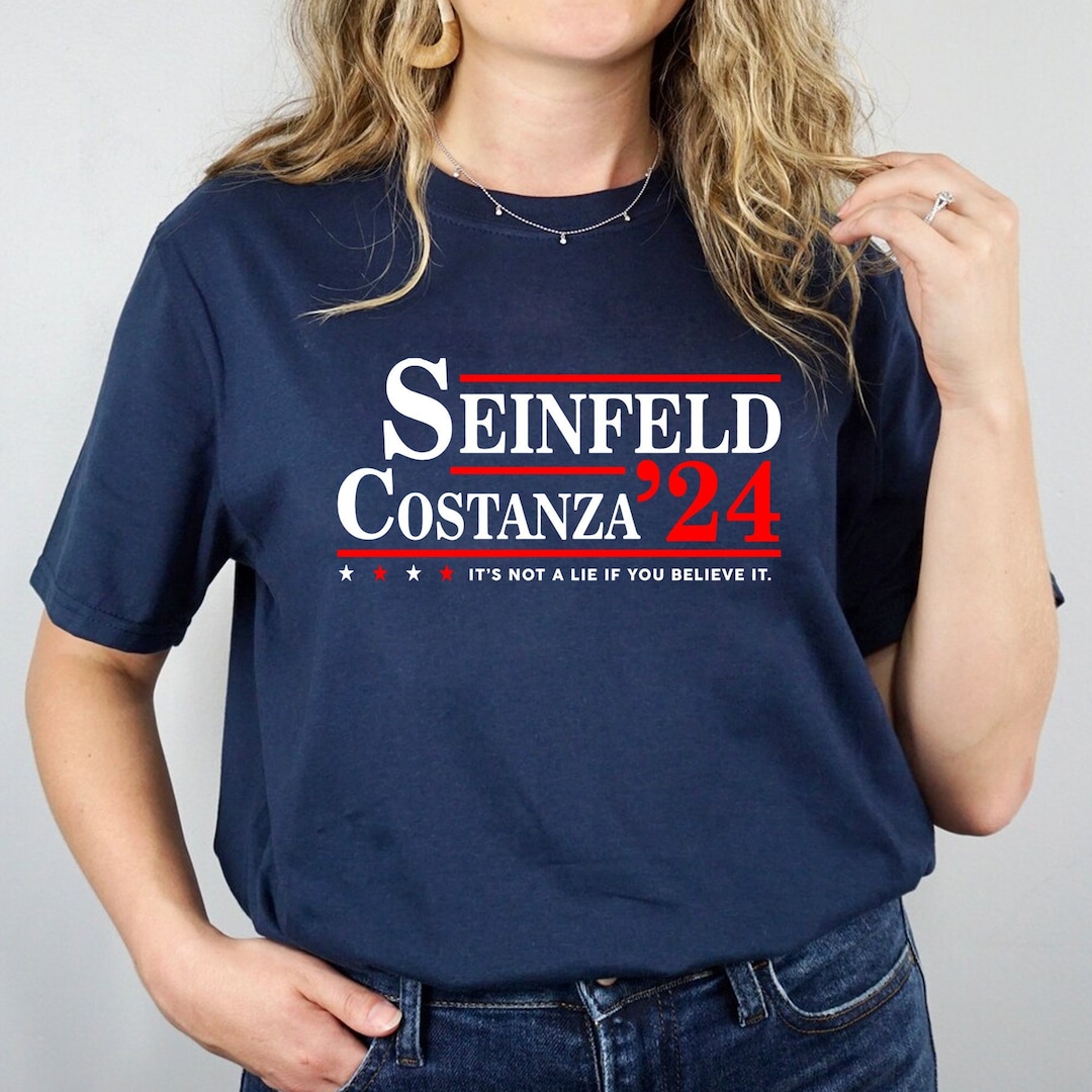 Seinfeld and Costanza 2024 Election Slogan Funny Cool for President