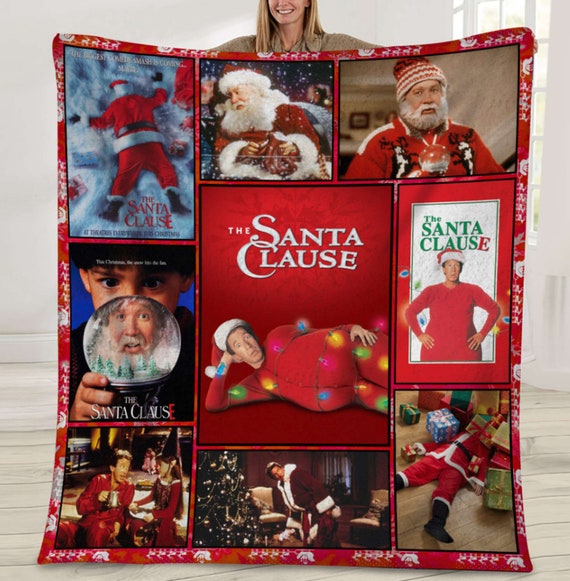 The Santa Clause Movie Fleece Blanket Funny Santa Disneyland Christmas Vintage Blanket Santa Clause Retro Blanket Xmas Gifts Home Decor Etsy