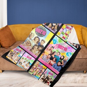 Beverly Hills 90210 Movie Vintage Fleece Blanket, Retro Beverly Hills 1990 Teen Movie Blanket Great Gift For Friends, 90210 Fleece Blanket image 2
