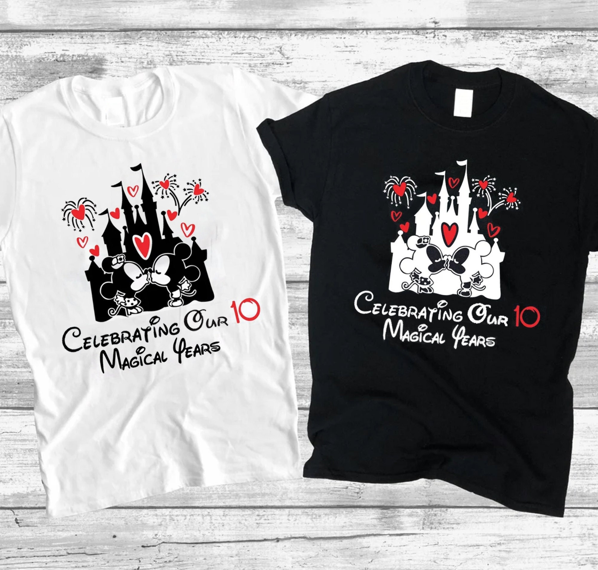 Custom Wedding Anniversary Dosney Shirts, D I S N E Y Husband Wife