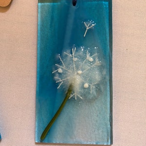 Dandelion clock, sun catcher , gift, wedding favours.